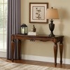 Royal Hampton Sofa Table with Carved Details, Cherry Brown - 2 of 4