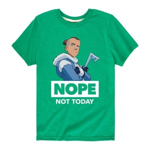 Boys' - Avatar: The Last Airbender - Sokka Nope Not Today Short Sleeve Graphic T-Shirt - 1 of 4