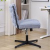 Armless Office Desk Chair No Wheels - 3 of 4