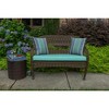 Casual Cushion Solid Sunbrella Fabric 1-Piece Indoor/Outdoor Wicker Bench Cushion, 43.5"W x 19.5"L - 2 of 4