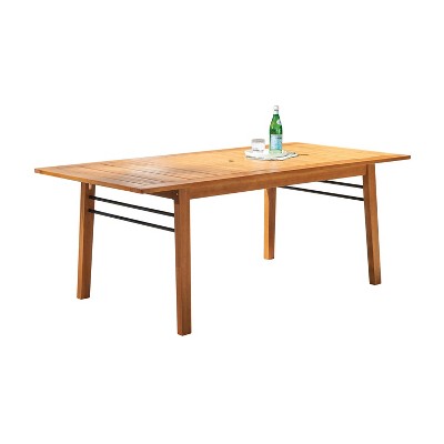 Gloucester Contemporary Wood Rectangle Patio Dining Table - Vifah