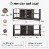Garvee Rustic Gray TV Stand for 55-75 Inch TVs – Stylish Farmhouse Entertainment Center with Open Shelves, Storage Cabinets - 2 of 4