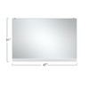 Dovelina Rectangular Gym Mirror Decorative Wall Mirror Large Wall Mirror - 47"x32" - 2 of 4