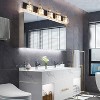 Runesay Modern LED Bathroom Vanity Lights 5-Lights Crystal Vanity Lights Over Mirror - 4 of 4