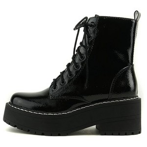 Soda FLING Women Lace Up Platform Combat Boots with Side Zipper - 1 of 4