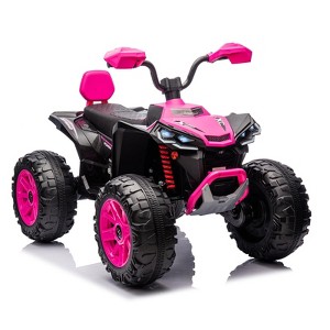 Ride On ATV Car, 2 Seater Electric Four-Wheeled ATV, Electric Car for Kids with Powerful Motor Off-Road Vehicle Kids ATV for Boys Girls - 1 of 4