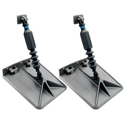 Nauticus SX 9.5 X 10 Smart Tabs with 40lb Actuators for 12-16' Boats - 40-80HP - Gunmetal Grey