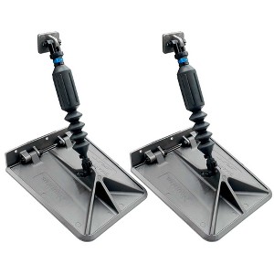 Nauticus SX 9.5 X 10 Smart Tabs with 40lb Actuators for 12-16' Boats - 40-80HP - Gunmetal Grey - 1 of 1
