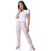 Disney Princess Women's Allover Princess Silky Soft Sleepwear Pajama Pants Light Pink - 2 of 4