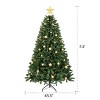 Racxily Christmas Tree PVC & Hard Needle Tips, Hinged Branch Design, Sturdy Metal Stand ¨C Full Realistic Holiday Tree - 3 of 4
