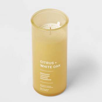 Wellness Jar Citrus and White Oak Candle Yellow - Threshold™