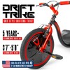 Drift Trike for Kids Ages 5+ with Adjustable Seat and Big 16" Front Wheel – Madd Gear Ride-On - 2 of 4
