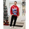 PATPAT Stitch Family Matching Christmas Hooded Sweatshirt Stitch Snow Pattern Long Sleeve Pullover Hoodies - 3 of 4