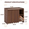Cat Litter Box Enclosure, Hidden Litter Box Furniture with Removable Litter Collector - 2 of 4