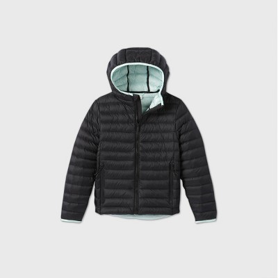 target red puffer jacket