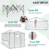 EAGLE PEAK 12'x8' Portable Large Walk-in Greenhouse, Roll-Up Zipper Entry Doors and Side Windows - 2 of 4