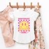 The Juniper Shop Birthday Girl Checkered Toddler Flutter Sleeve Tee - 2 of 3