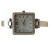Olivia Pratt Square Face Thin Rhinestone Bezel Bangle Women Watch - 3 of 3