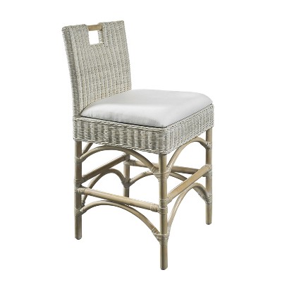 HomeStock 39.5 in.H White Finish Low Back Metal Frame Barstool ...