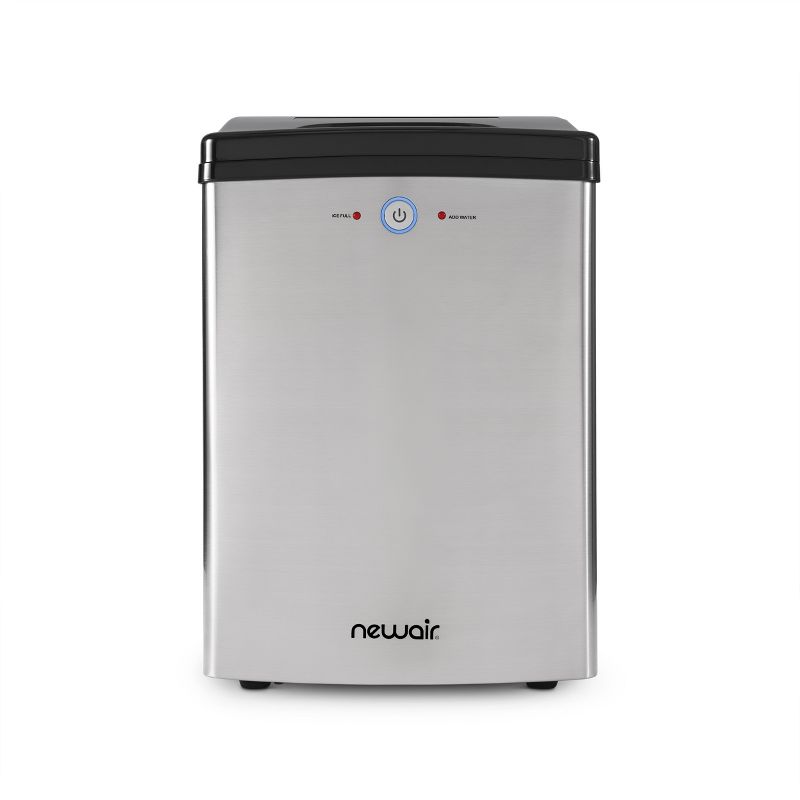 Newair 45 lbs. Nugget Countertop Ice Maker with Self Cleaning Function in Stainless Steel, 1 of 17