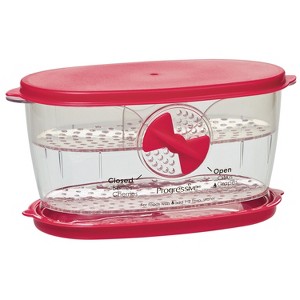 Progressive Berry Keeper – Produce Saver Container with Adjustable Vent, Colander Tray & Lid for Strawberries, Blueberries & More - 1 of 4