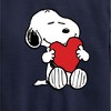 Boys' - Peanuts - Valentine's Hugging Heart Graphic Long Sleeve Fleece Sweatshirt - 2 of 4