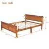 CAVINAS Solid Wood Sleigh Platform Bed Frame, Minimalist Twin Size Bed Frame with Hollow Headboard & Footboard, No Box Spring Needed - 4 of 4