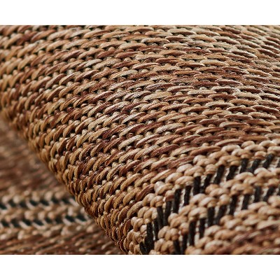 Natural Geometric Pattern Flat Woven Rectangular Area Rug