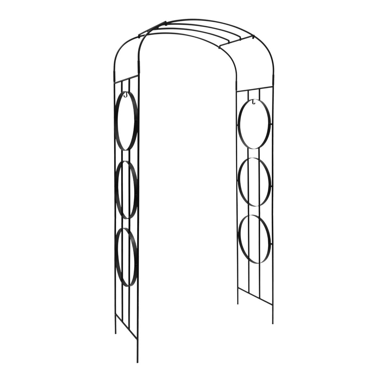ACHLA Designs 92.25" Powder Coated Samsara Wrought Iron Trellis