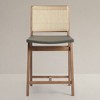 KLAREL Elye Caned Back Counter Stool - 2 of 4