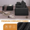 EMPIRE DIGILABS L-Shaped Cloud Sectional Sofa with Deep Seat,No Assembly Required,Modular Couches Sleeper for Living Room,Bedroom,Apartment, BLACK - 3 of 4