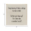 Slickblue Solid Pine Funny Wall Sign – Village to Raise a Child Quote– Farmhouse Gift Idea for Parents, Color Options - 3 of 3