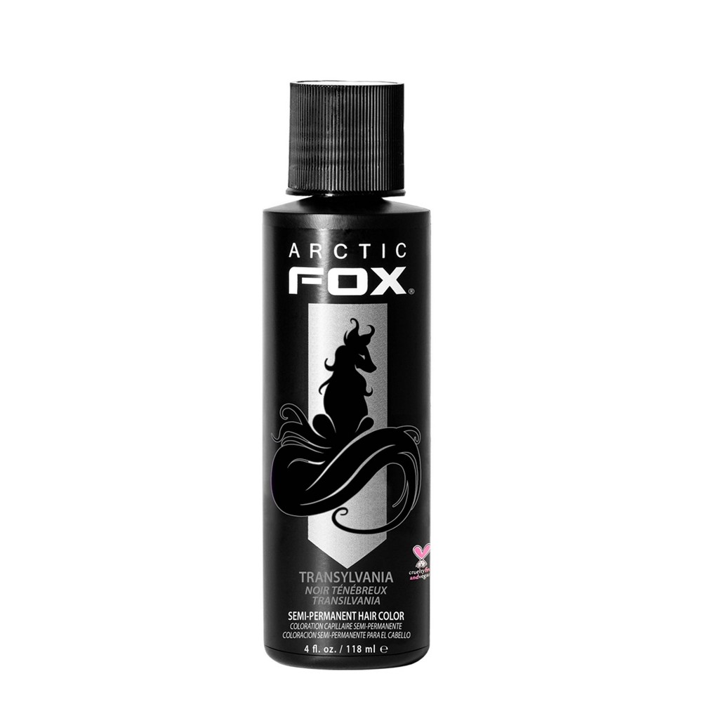 Photos - Hair Dye Arctic Fox Semi-Permanent Hair Color Dye - Black - 4 fl oz