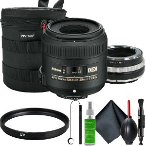 Nikon AF-S DX Micro-NIKKOR 40mm f/2.8G Lens Kit with Adapter for Nikon Z Z5 Z6 Z7 ZF Zfc Z30 Z50 Cameras - 1 of 4