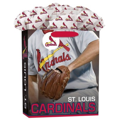 Gift Box St. Louis Cardinals Baseball Glass Ornament MLB Lic. Christmas  4.5 746851884726