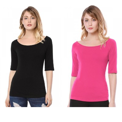 black/hot pink