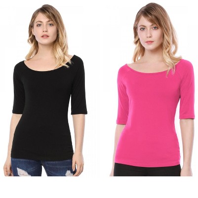 black/hot pink