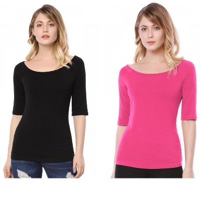 black/hot pink