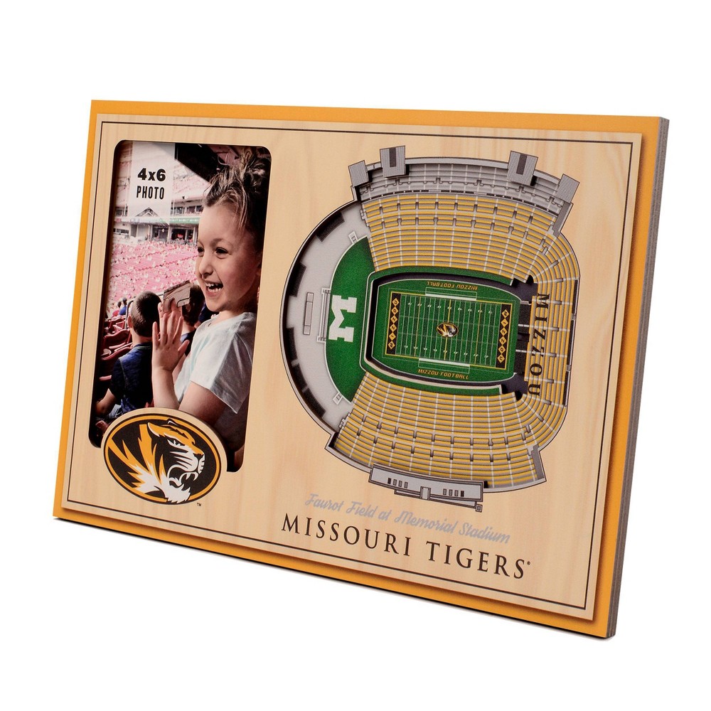 4" x 6" NCAA Missouri Tigers 3D StadiumViews Picture Frame