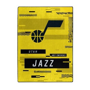 NBA Utah Jazz Digitized 60 x 80 Raschel Throw Blanket - 1 of 3