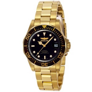 Invicta 8929 Men's Pro Diver Gold Tone Automatic Black Dial Dive Watch - 1 of 1