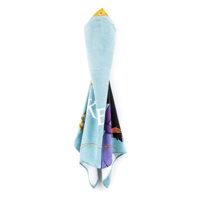 Disney Wish Kids&#39; Hooded Towel Blue/Purple_1