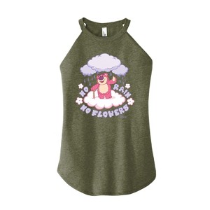 Women's - Disney - Lotso No Rain No Flowers Graphic High Neck Tank - 1 of 2
