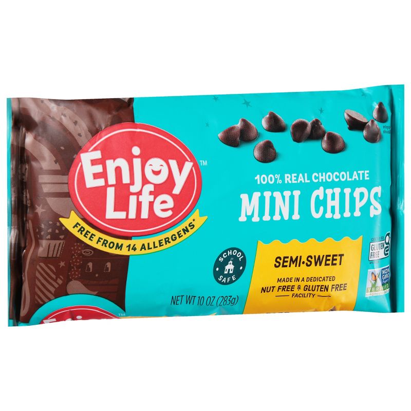 Enjoy Life Semi-Sweet Gluten Free Dairy Free Vegan Mini Chocolate Chips - 10oz, 3 of 13