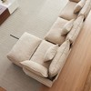 Modern Modular Sofa Combo with Ottomans, Cushions & Footstools – 3-Seater Chenille Sofa Set for Living Room, Bedroom,Apartment, Stylish & Comfortable - 3 of 4