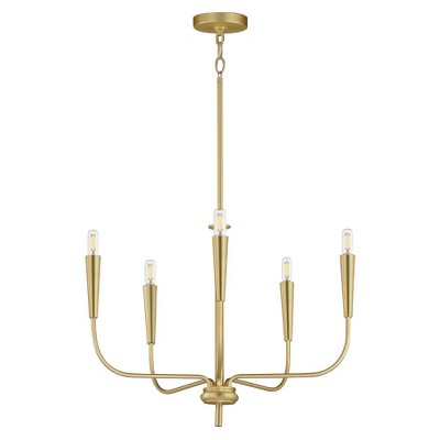 Maxim Lighting Vela 5 - Light Chandelier in  Satin Brass