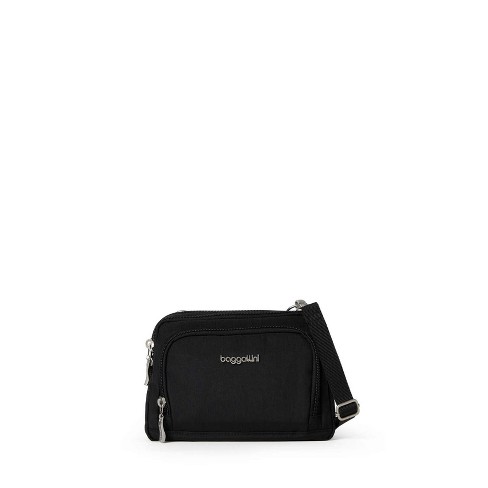 Baggallini Triple Zip Small Crossbody Bag With Front Wallet