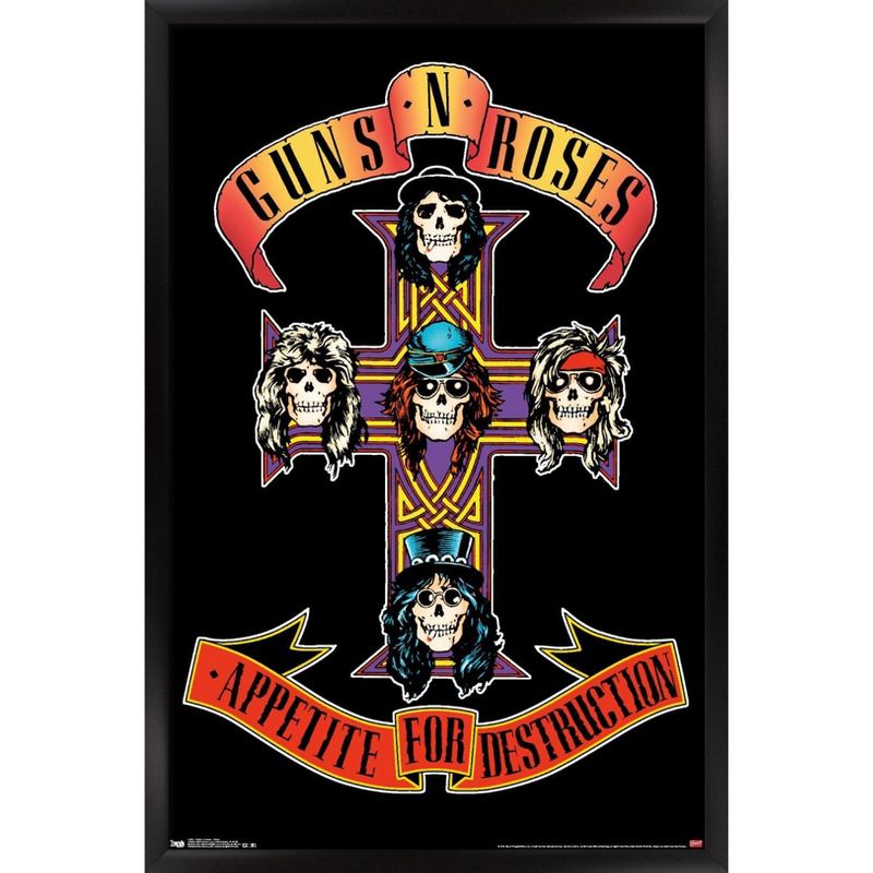 Trends International Guns N' Roses - Cross Framed Wall Poster Prints, 1 of 7