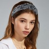 Unique Bargains Women's PU Leather Pleated Fashion Hairband Non Slip 1 Pc - 2 of 4