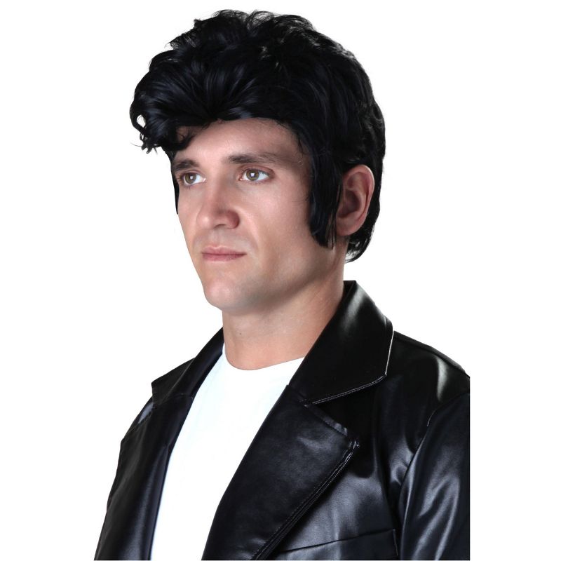 HalloweenCostumes.com One Size Fits Most  Men  Grease Deluxe Men's Danny Wig, Black, 1 of 3